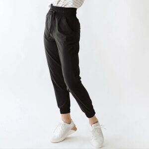 Albion Fit Destination Jogger Everyday Pant Black Womens Med